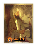 Guru Tegh Bahadur Ji 9th Sikh Guru In Size - 12 X 8 - sikhiart