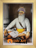 Large Baba Deep Singh Ji Picture Frame In Size - 40 X 28 - sikhiart