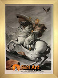 Large Guru Gobind Singh Ji On Horse Picture Frame In Size - 40 X 28