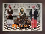 Bhagat Ravidas Ji Sant Niranjan Dass Ji And Shri 108 Sant Ramanand Ji 2 In Size - 16 X 12 - sikhiart