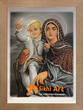 Mata Gujri With Guru Gobind Singh Ji In Size - 12 X 9