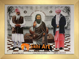 Bhagat Ravidas Ji Sant Niranjan Dass Ji And Shri 108 Sant Ramanand Ji 2 In Size - 16 X 12 - sikhiart