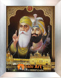 Sikh Gurus Picture Frame In Size - 12 X 10 - sikhiart