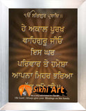 Sikh Prayer Picture Frame In Size - 12 X 10 - sikhiart