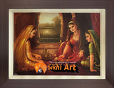 Punjabi Women In Punjab Playing Traditional Desi Games In Size - 18 X 14 - sikhiart