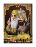 Sikh Gurus Picture Frame In Size - 12 X 10 - sikhiart
