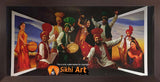Art Of Punjab Bhangra Dancers In Punjabi Culture In Size - 40 X 20 - sikhiart