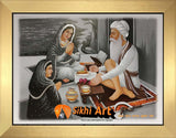 Baba Buddha Ji Of Sikhism Picture Frame In Size - 12 X 9 - sikhiart