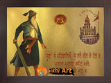Baba Deep Singh Ji In Size - 16 X 12 - sikhiart