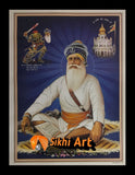 Baba Deep Singh Ji In Size - 20 X 14 - sikhiart