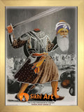 Baba Deep Singh Ji Of Sikh Religion In Size - 12 X 9 - sikhiart