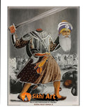 Baba Deep Singh Ji Of Sikh Religion In Size - 12 X 9 - sikhiart