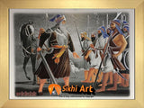 Baba Deep Singh Ji Orignal Picture Frame In Size - 12 X 9 - sikhiart