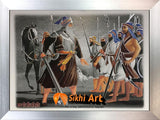 Baba Deep Singh Ji Orignal Picture Frame In Size - 12 X 9 - sikhiart