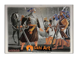Baba Deep Singh Ji Orignal Picture Frame In Size - 12 X 9 - sikhiart