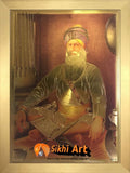 Baba Deep Singh Ji Picture Photo Framed In Size - 12 X 8 - sikhiart