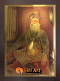 Baba Deep Singh Ji Picture Photo Framed In Size - 12 X 8 - sikhiart