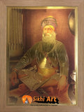 Baba Deep Singh Ji Picture Photo Framed In Size - 12 X 8 - sikhiart