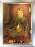 Baba Deep Singh Ji Picture Photo Framed In Size - 12 X 8 - sikhiart