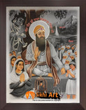 Baba Vadbhag Singh Ji Photo Picture Framed - 23 X 18 - sikhiart