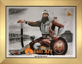 Banda Singh Bahadur Picture Frame In Size - 12 X 9 - sikhiart