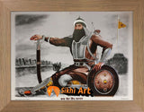 Banda Singh Bahadur Picture Frame In Size - 12 X 9 - sikhiart