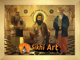 Bhagat Ravidas Ji Sant Niranjan Dass Ji And Shri 108 Sant Ramanand Ji In Size - 16 X 12 - sikhiart