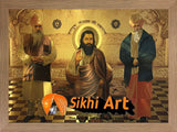 Bhagat Ravidas Ji Sant Niranjan Dass Ji And Shri 108 Sant Ramanand Ji In Size - 16 X 12 - sikhiart