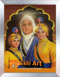 Chaar Sahibzaade With Mata Gujri In Size - 16 X 12 - sikhiart