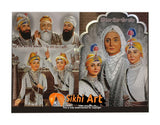 Chaar Sahibzaade With Mata Gujri And Sikh Gurus In Size - 16 X 12 - sikhiart