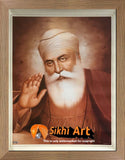 First Guru Nanak Dev Ji Picture In Sepia In Size - 18 X 14 - sikhiart