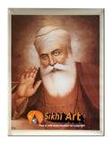 First Guru Nanak Dev Ji Picture In Sepia In Size - 18 X 14 - sikhiart