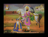 Guru Gobind Singh Ji And Banda Singh Bahadur Picture Frame In Size - 12 X 9