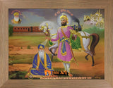Guru Gobind Singh Ji And Banda Singh Bahadur Picture Frame In Size - 12 X 9
