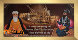 Guru Gobind Singh Ji And Guru Nanak Dev Ji Blessing Qoute In Size - 40 X 20