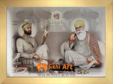 Guru Gobind Singh Ji And Guru Nanak Dev Ji Photo Picture Framed - 23 X 18