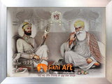 Guru Gobind Singh Ji And Guru Nanak Dev Ji Photo Picture Framed - 23 X 18
