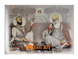 Guru Gobind Singh Ji And Guru Nanak Dev Ji Bless This House Photo Picture Framed - 22 X 16