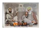 Guru Gobind Singh Ji And Guru Nanak Dev Ji Photo Picture Framed - 23 X 18
