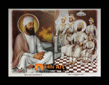 Guru Gobind Singh Ji And Guru Tegh Bahadur Sahib Ji In Size - 12 X 9