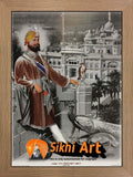 Guru Gobind Singh Ji At Anandpur Sahib Picture Frame Photo Picture Framed - 12 X 9