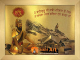 Guru Gobind Singh Ji In Hemkund Sahib 2 In Size - 16 X 12