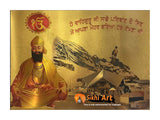 Guru Gobind Singh Ji In Hemkund Sahib In Size - 16 X 12