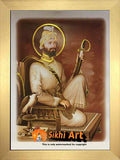 Guru Gobind Singh Ji In Sepia In Size - 16 X 12