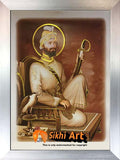 Guru Gobind Singh Ji In Sepia In Size - 16 X 12