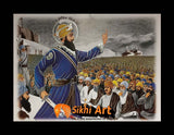 Guru Gobind Singh Ji On Baisakhi In Size - 12 X 9