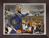 Guru Gobind Singh Ji On Baisakhi In Size - 12 X 9