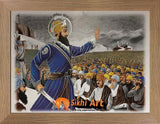 Guru Gobind Singh Ji On Baisakhi In Size - 12 X 9