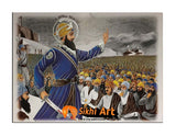 Guru Gobind Singh Ji On Baisakhi In Size - 12 X 9