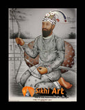 Guru Gobind Singh Ji Orignal Print Frame In Size - 12 X 9